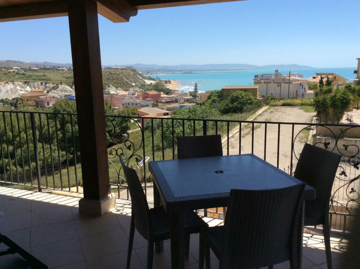 Nuovo Apt In Villa Full Optional Con Piscina E Veranda Vista Mare A 500 Mt Dalla Spiaggia Della Scala Realmonte Dış mekan fotoğraf