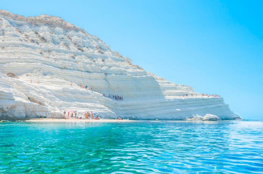 Nuovo Apt In Villa Full Optional Con Piscina E Veranda Vista Mare A 500 Mt Dalla Spiaggia Della Scala Realmonte Dış mekan fotoğraf