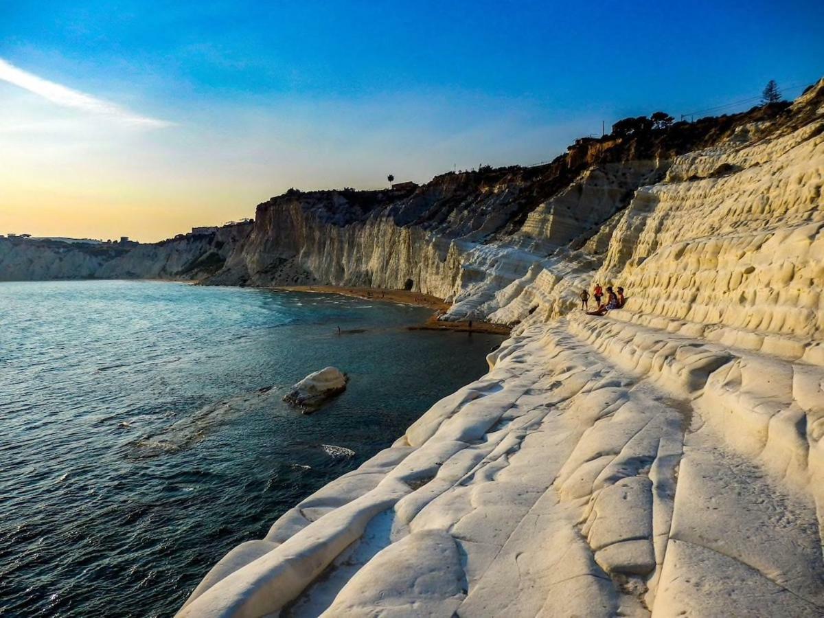 Nuovo Apt In Villa Full Optional Con Piscina E Veranda Vista Mare A 500 Mt Dalla Spiaggia Della Scala Realmonte Dış mekan fotoğraf